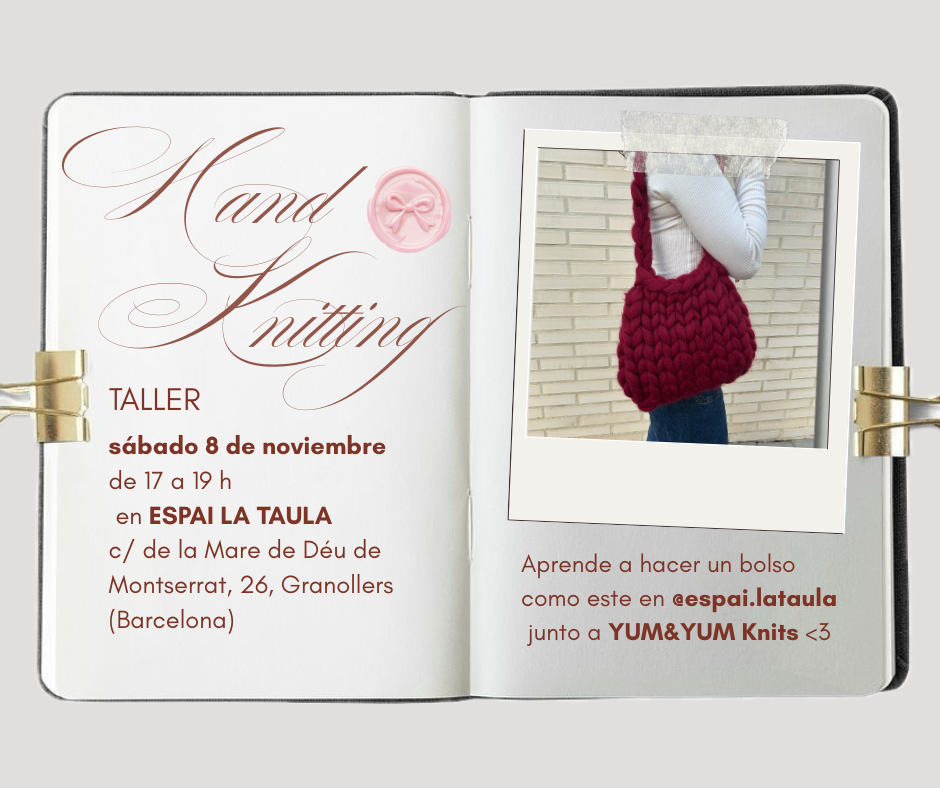Taller HAND KNITTING - Espai La Taula