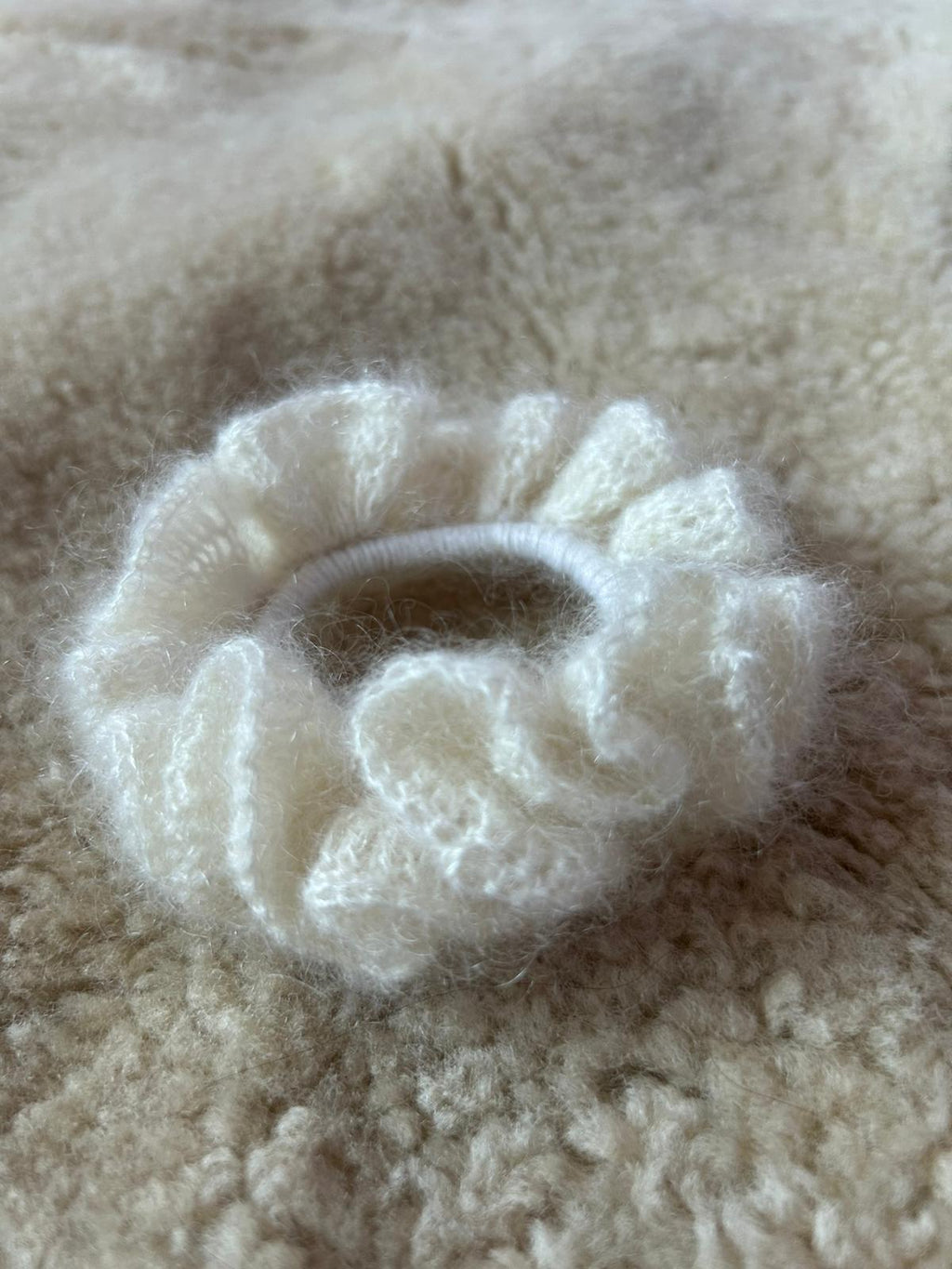 Mohair Cloud Scrunchie — Sample Piece