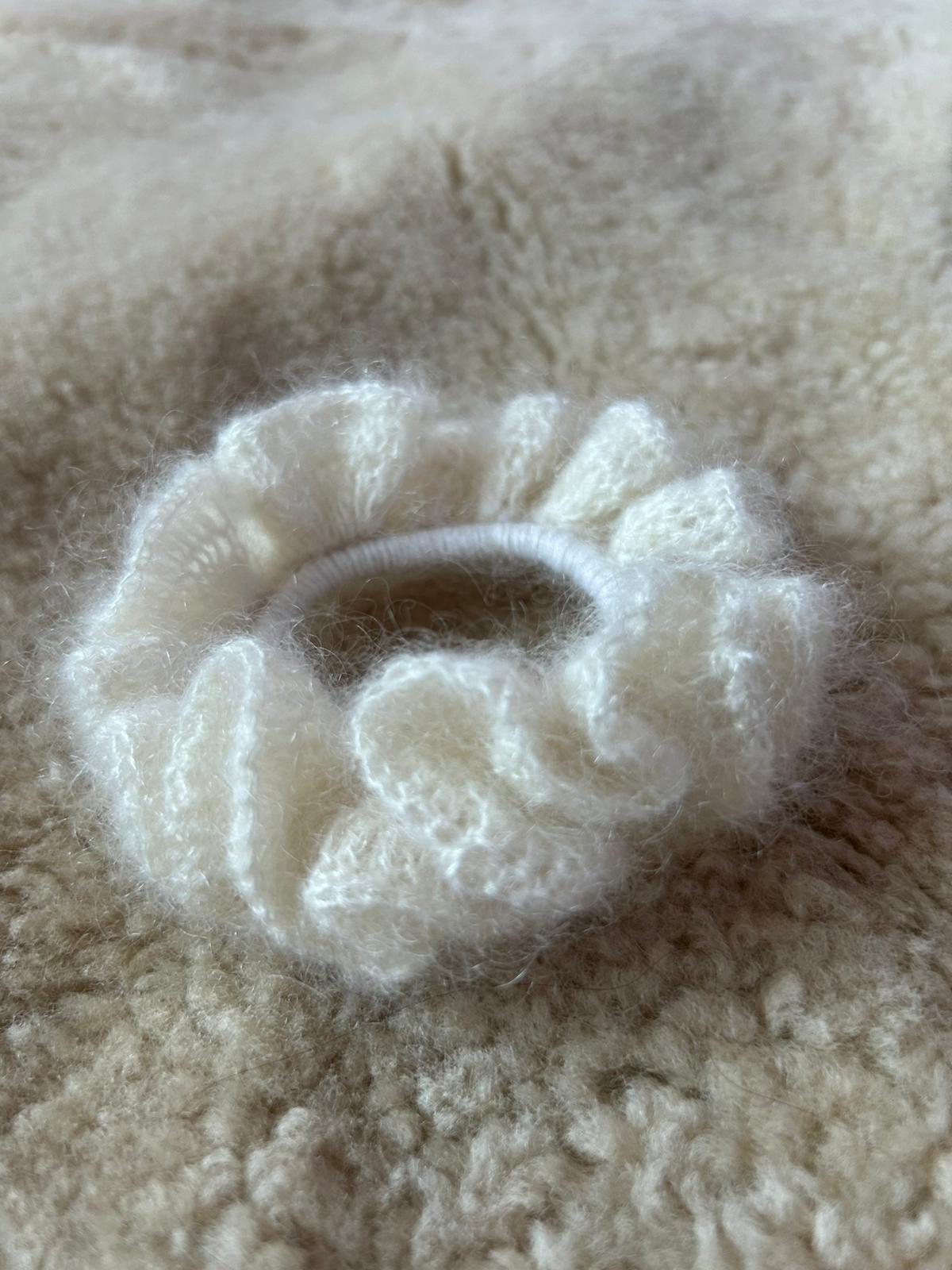 Mohair Cloud Scrunchie — Sample Piece